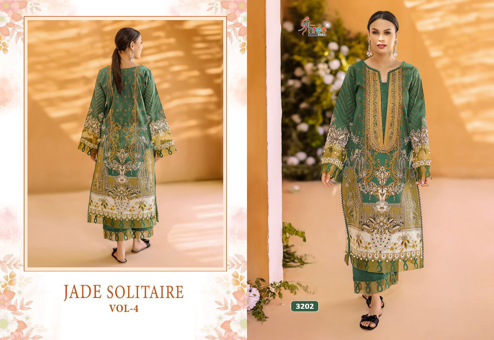 Jade Solitaire Vol 4 Pure Cotton Pakistani Suits Catalog
